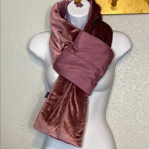 Luxurious Mauve Pink Quilted Velvet Wrap